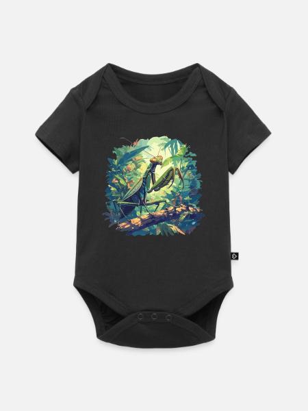 Gottesanbeterinnenen Gottesanbeterin - Baby Premium Kurzarmbody - Schwarz