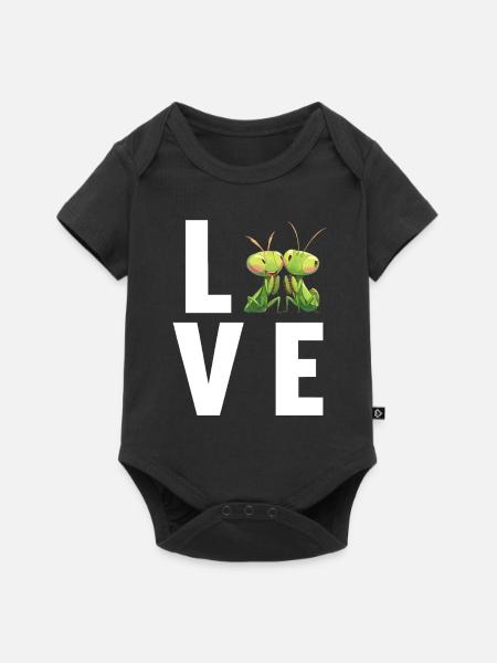 Gottesanbeterinnenen Gottesanbeterin - Baby Premium Kurzarmbody - Schwarz