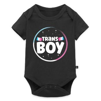 Transgender Trans LGBT Pride - Baby Premium Kurzarmbody - Schwarz - Vorne
