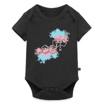 Transgender Trans LGBT Pride - Baby Premium short-sleeve bodysuit - black - Front