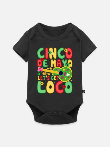Cinco De Mayo - Baby Premium Kurzarmbody - Schwarz