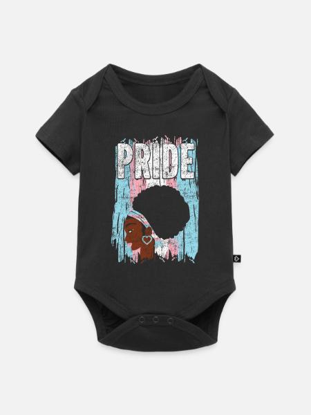 Transgender Trans LGBT Pride - Baby Premium Kurzarmbody - Schwarz