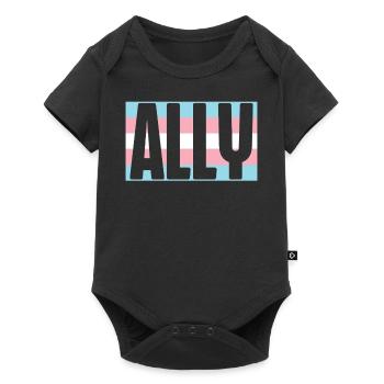 Transgender Trans LGBT Pride - Baby Premium Kurzarmbody - Schwarz - Vorne