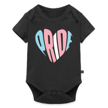 Transgender Trans LGBT Pride - Baby Premium short-sleeve bodysuit - black - Front