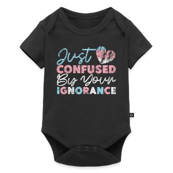 Transgender Trans LGBT Pride - Baby Premium Kurzarmbody - Schwarz - Vorne