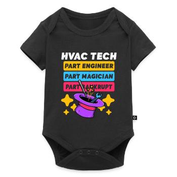 Air Conditioning Technician HVAC Installer - Baby Premium short-sleeve bodysuit - black - Front