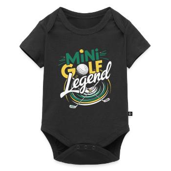 Golf legend - for all those who love the course - Baby Premium short-sleeve bodysuit - black - Front