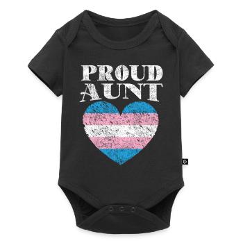 Fierté LGBT transgenre - Body à manches courtes Premium Bébé - noir - Devant