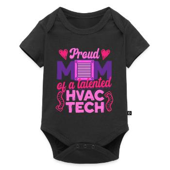 Air Conditioning Technician HVAC Installer Nut - Baby Premium short-sleeve bodysuit - black - Front