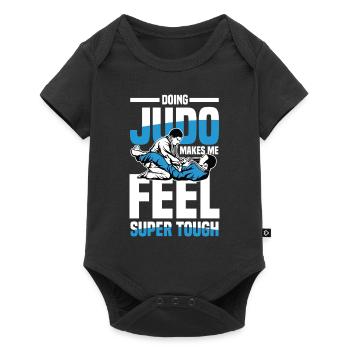 Judo makes me really strong and super tough - Baby Premium short-sleeve bodysuit - black - Front
