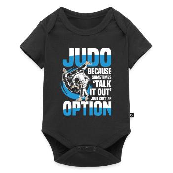 Judo: Because talking is not always an option - Baby Premium short-sleeve bodysuit - black - Front