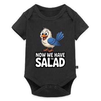 VOGEL MAINTENANT, NOUS AVONS LA SALADE - Body à manches courtes Premium Bébé - noir - Devant