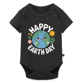 Jour de la Terre - Body à manches courtes Premium Bébé - noir - Devant