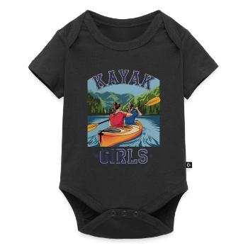 Kayak Girls Nature Adventure pour les sports nautiques - Body à manches courtes Premium Bébé - noir - Devant