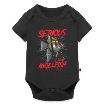 Ernsthaft mit Diskusfischen seit 2024 - Baby Premium Kurzarmbody - Schwarz - Vorne
