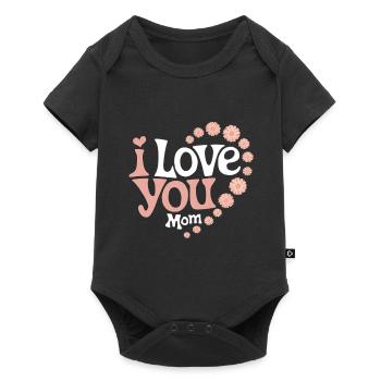 Fête des mères Maman Chère maman maman disant - Body à manches courtes Premium Bébé - noir - Devant