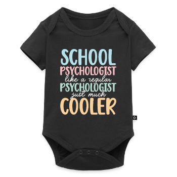 Schulpsychologe Schulpsychologie - Baby Premium Kurzarmbody - Schwarz - Vorne