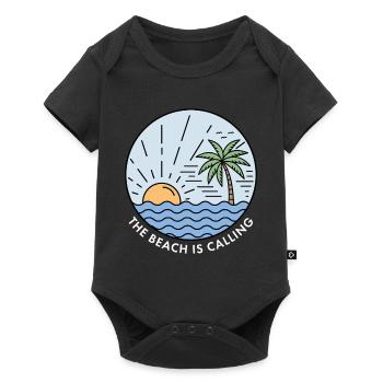 La plage vous appelle - Body à manches courtes Premium Bébé - noir - Devant