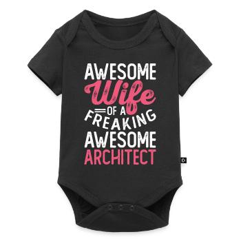 Architect - Baby Premium short-sleeve bodysuit - black - Front