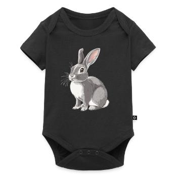 Lapin Lapin - Body à manches courtes Premium Bébé - noir - Devant