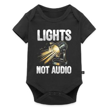 Lighting technician Lighting technician Lighting technology - Baby Premium short-sleeve bodysuit - black - Front