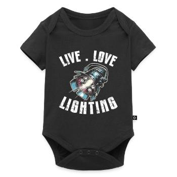 Lichttechniker Beleuchtungstechniker Lichttechnik - Baby Premium Kurzarmbody - Schwarz - Vorne