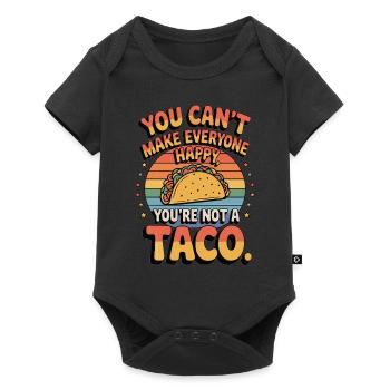 Du bist kein Taco - Lustiges Taco Geschenk - Baby Premium Kurzarmbody - Schwarz - Vorne