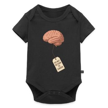 Do Not Return to Sender – Brain Seeks Owner - Baby Premium short-sleeve bodysuit - black - Front