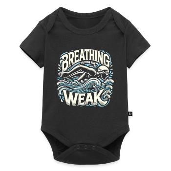 Atmen ist für die Schwachen - Baby Premium Kurzarmbody - Schwarz - Vorne