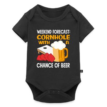 Cornhole Lovers Weekend Prediction - Baby Premium short-sleeve bodysuit - black - Front