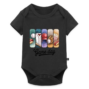 Game Day Baseball Fan Fun for Sports Enthusiasts - Baby Premium short-sleeve bodysuit - black - Front