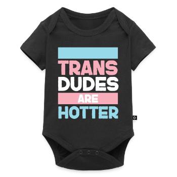 Fierté LGBT transgenre - Body à manches courtes Premium Bébé - noir - Devant