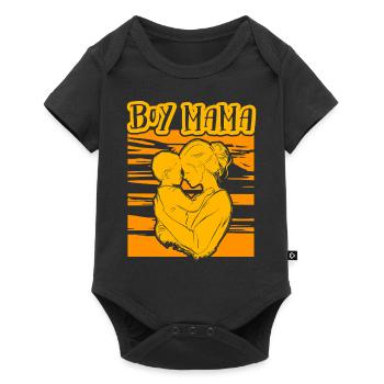 Boy Mama - Baby Premium short-sleeve bodysuit - black - Front