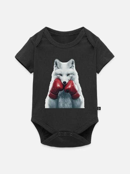 Polarfuchs - Baby Premium Kurzarmbody - Schwarz
