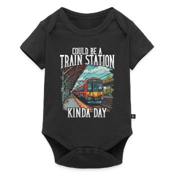 Train Driver Train Driver Train Enthusiast Station - Body à manches courtes Premium Bébé - noir - Devant