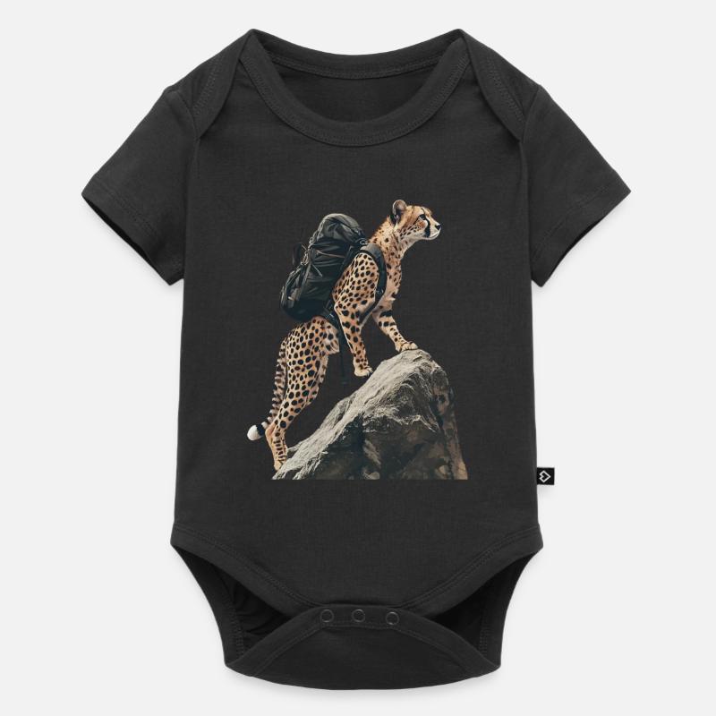 Gepard - Baby Premium Kurzarmbody - Schwarz