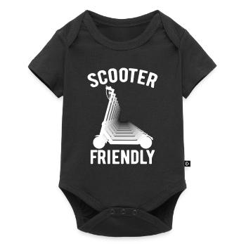 Scooter Friendly E-Scooter, Scooter with Battery - Baby Premium short-sleeve bodysuit - black - Front