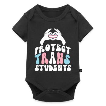 Transgender Trans LGBT Pride - Baby Premium short-sleeve bodysuit - black - Front