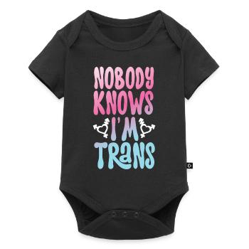 Transgender Trans LGBT Pride - Baby Premium Kurzarmbody - Schwarz - Vorne