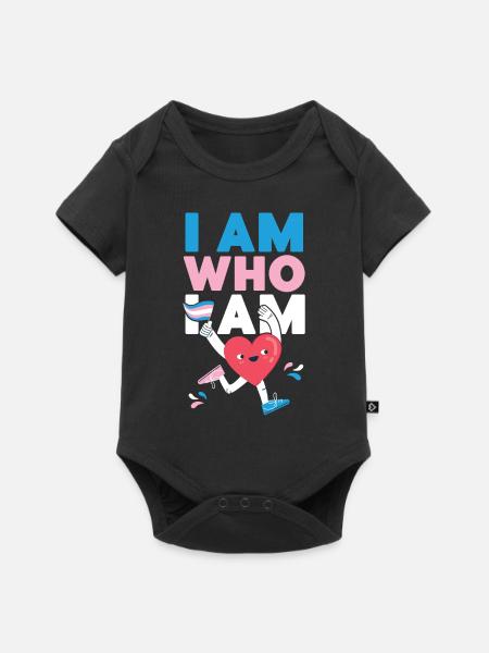 Transgender Trans LGBT Pride - Baby Premium Kurzarmbody - Schwarz
