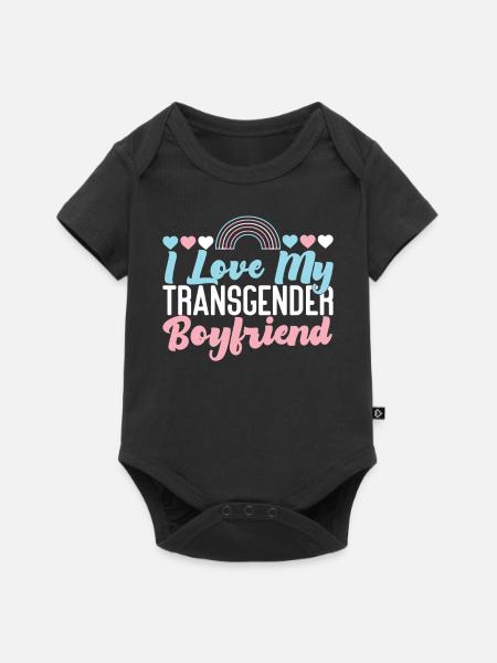 Transgender Trans LGBT Pride - Baby Premium Kurzarmbody - Schwarz
