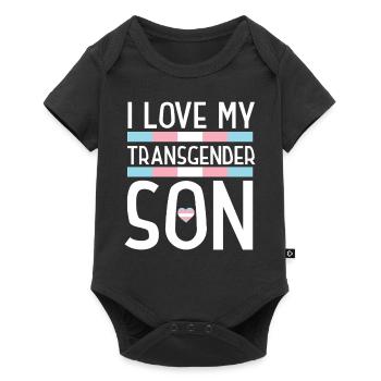 Fierté LGBT transgenre - Body à manches courtes Premium Bébé - noir - Devant
