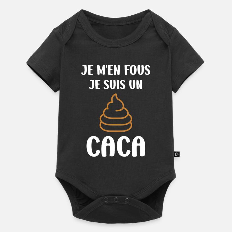 caca - Body à manches courtes Premium Bébé - noir