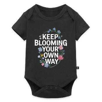 Continue to bloom in your own way with - Baby Premium short-sleeve bodysuit - black - Front