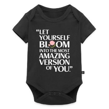 Let yourself unfold to the most amazing version - Baby Premium short-sleeve bodysuit - black - Front