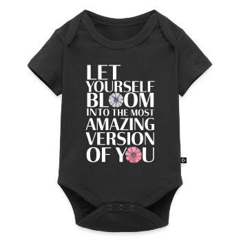 Épanouissez-vous dans la meilleure version de vous-même - Body à manches courtes Premium Bébé - noir - Devant