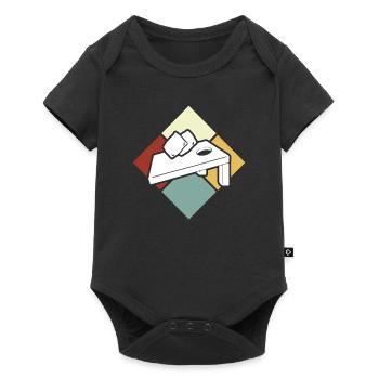 Cornhole Spieler Leidenschaft - Baby Premium Kurzarmbody - Schwarz - Vorne
