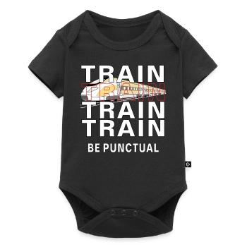 ZUG TRAIN BE PUNCTUAL - Baby Premium short-sleeve bodysuit - black - Front