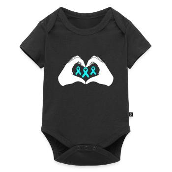 Angststörung Anxiety disorder - Baby Premium Kurzarmbody - Schwarz - Vorne