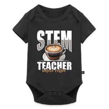 STEM Teacher Before Coffee Educator Coffee Lover - Baby Premium short-sleeve bodysuit - black - Front